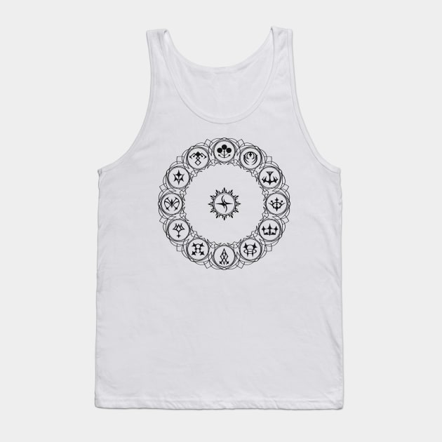 emblem symbols (dark) Tank Top by Venomic_Ink